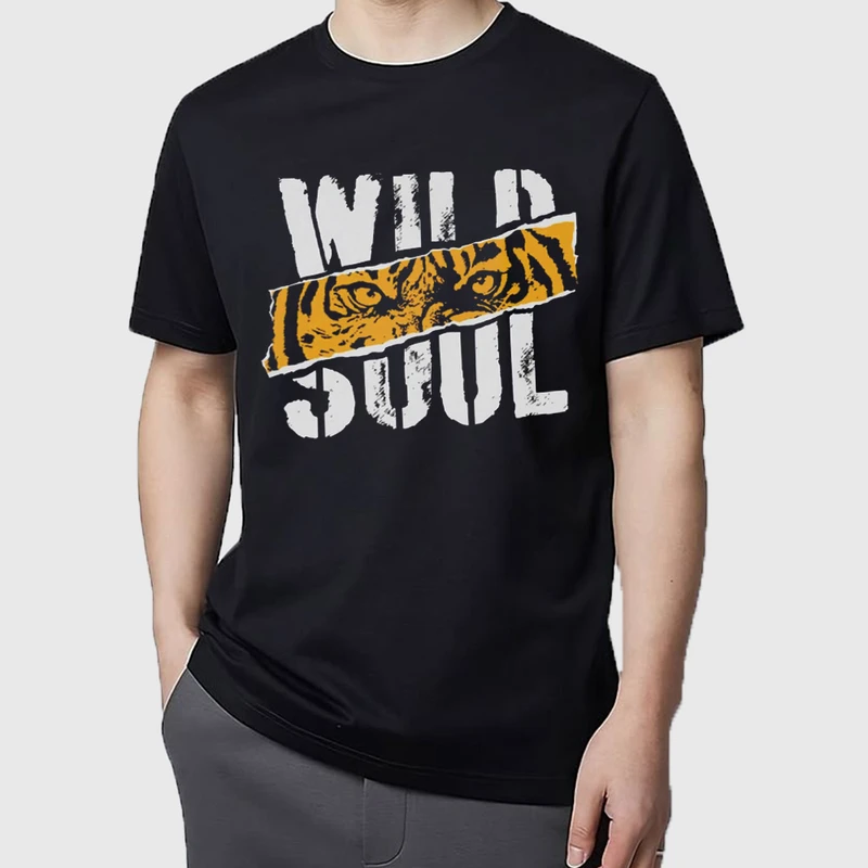 تی شرت آستین کوتاه مردانه مدل استایل 2000 اروپایی ببر mo447