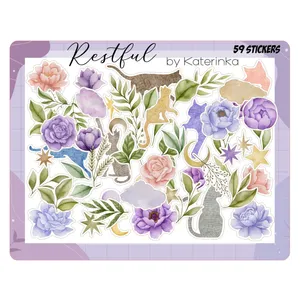 برچسب کاترینکا طرح برش خورده بولت ژورنال و اسکرپ بوک مدل Restful بسته 59 عددی