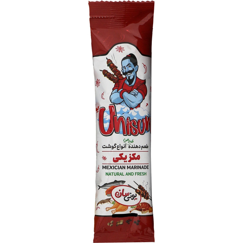 طعم دهنده جوجه کباب مکزیکی یونی سان - 50 گرم