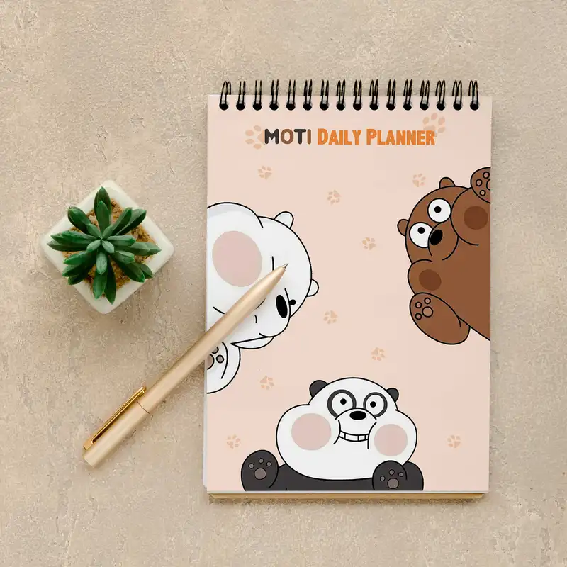 دفتر برنامه ریزی موتی مدل روزانه طرح پاندا