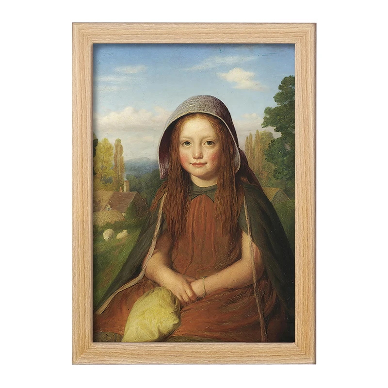 تابلو خندالو مدل نقاشی یک زن روستایی اثر ادوارد تامپسون دیویس کد F12250