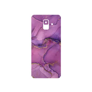 MAHOOT Purple Marble Cover Sticker for Samsung Galaxy A6 2018