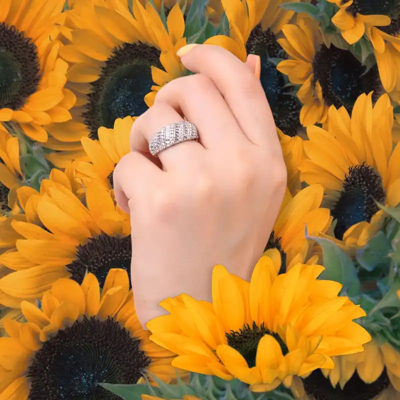 انگشتر نقره زنانه مدل تاج کد RZZdeh-082