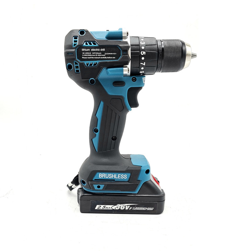 دریل چکشی صنعتی ماکیتا مدل براشلس کد 1 مجموعه 27 عددی