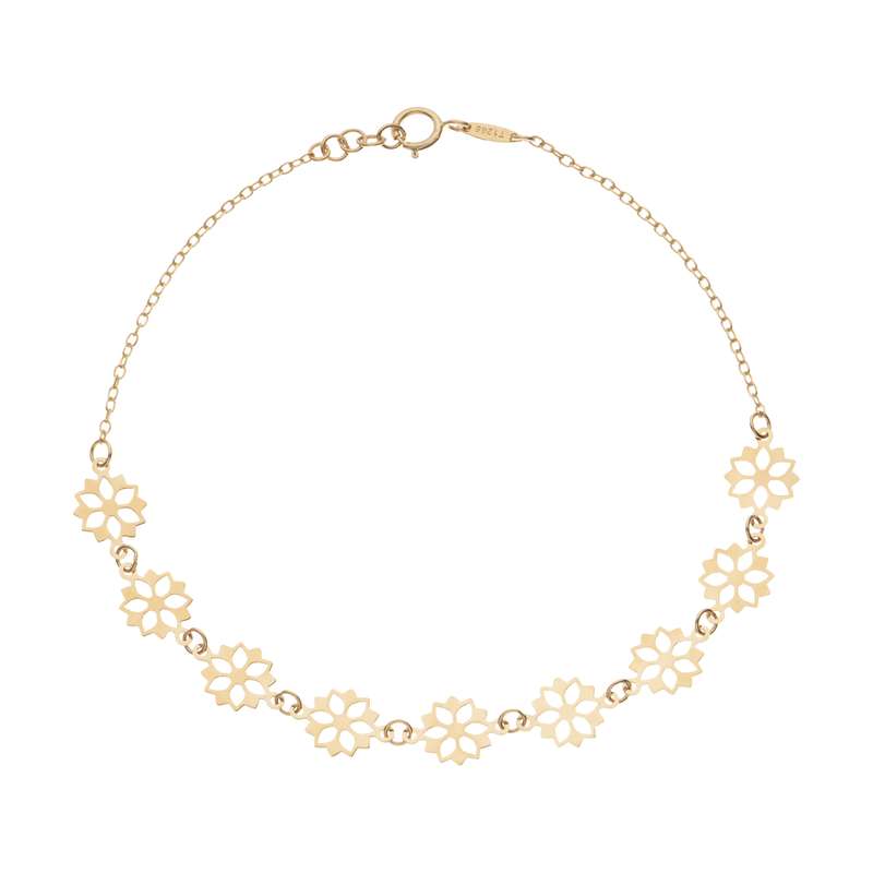 دستبند طلا 18 عیار زنانه مایا ماهک مدل MB1358