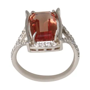 انگشتر نقره زنانه مدل سنگ الکساندریت کد AWR_871