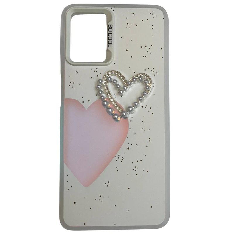 کاور مدل So Cool طرح قلب و مروارید کد 575 مناسب برای گوشی موبایل سامسونگ Galaxy A12 / M12