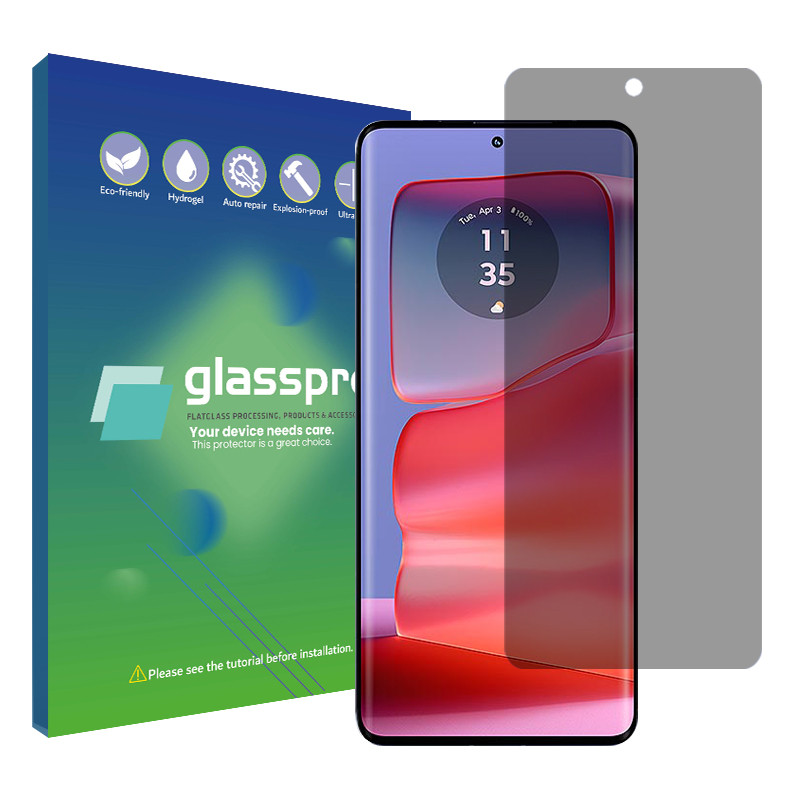 محافظ صفحه نمایش حریم شخصی گلس پرو مدل Resistant مناسب برای گوشی موبایل موتورولا Edge 50 Pro