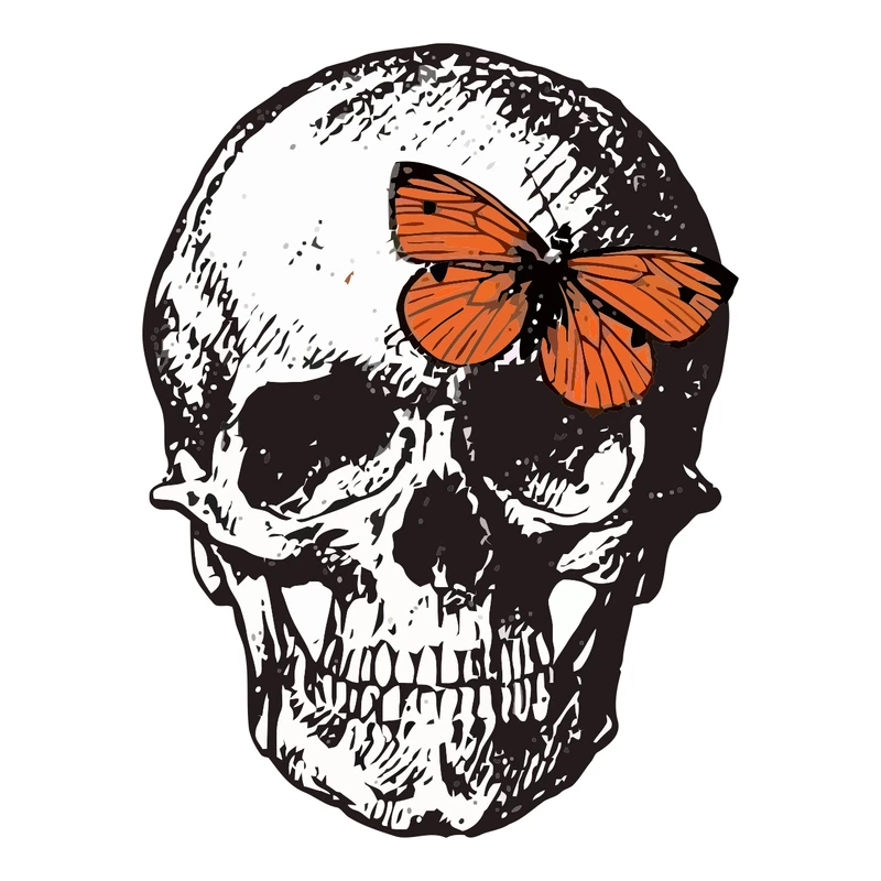 استیکر خودرو پویا مارکت طرح اسکلت کد 2619