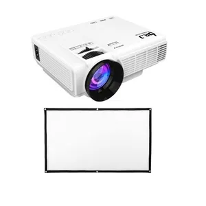  ویدئو پروژکتور دی آر جی مدل HI-04 به همراه پرده نمایش دستی