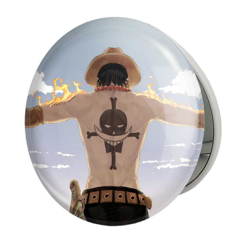 آینه جیبی خندالو طرح پرتگاس دی ایس انیمه وان پیس One Piece مدل تاشو کد 11452 