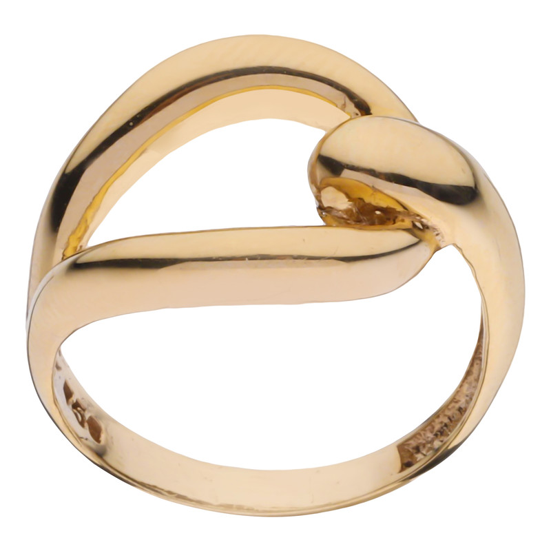 انگشتر طلا 18 عیار زنانه نیکان گلد مدل ساده 1412388 سایز 56