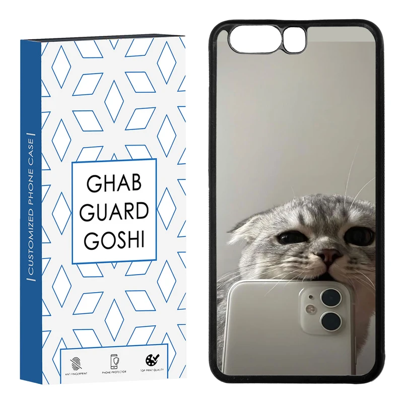 کاور قاب گارد گوشی طرح گربه سلفی کد TPU-206 مناسب برای گوشی موبایل هوآوی Huawei P10