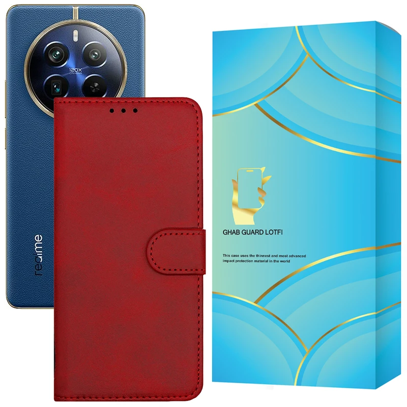 کیف کلاسوری قاب گارد لطفی مدل KKG مناسب برای گوشی موبایل ریلمی 12 Pro Plus
