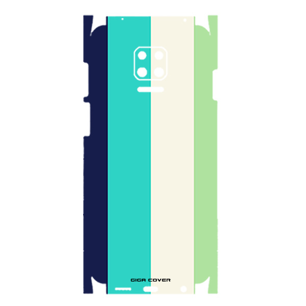برچسب پوششی گیگا کاور کد fullskin rainbow 1 مناسب برای گوشی موبایل شیائومی Redmi Note 9 PRO