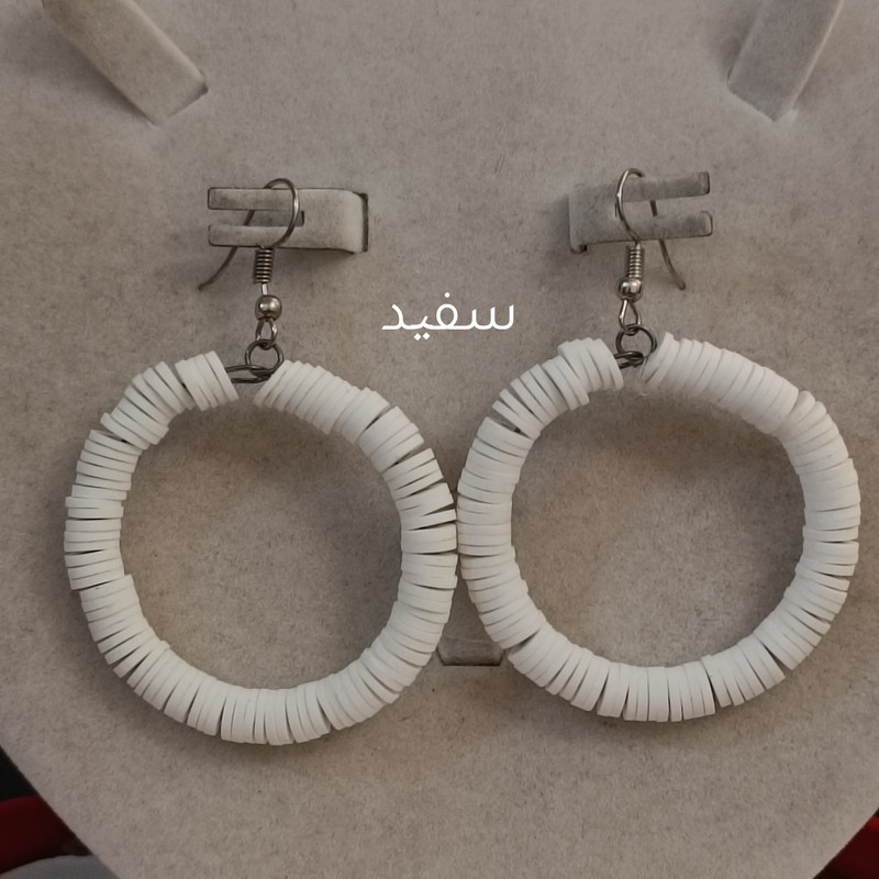 گوشواره زنانه مدل حلقه ای پاستیلی