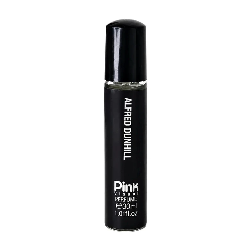 عطر جیبی مردانه پینک ویژوآل مدل Alfred Dunhil با رایحه تلخ و چوبی حجم 30 میلی‌لیتر