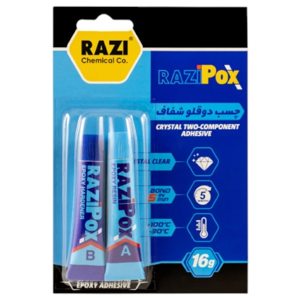 چسب دوقلو رازی مدل POX وزن 16 گرم