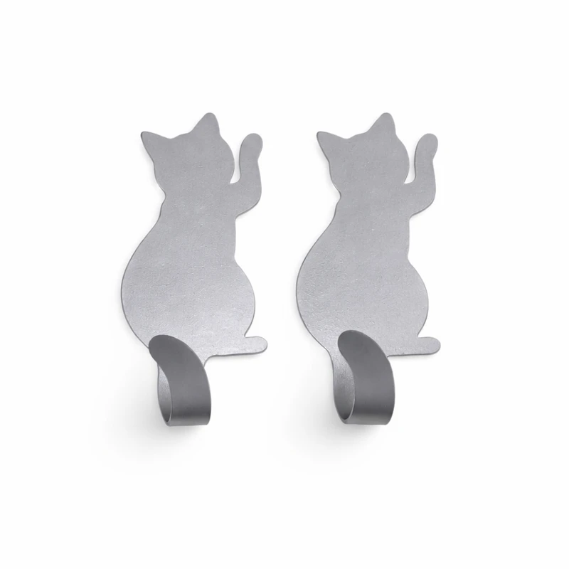 نگهدارنده حوله و دستمال مدل گربه بسته دو عددی