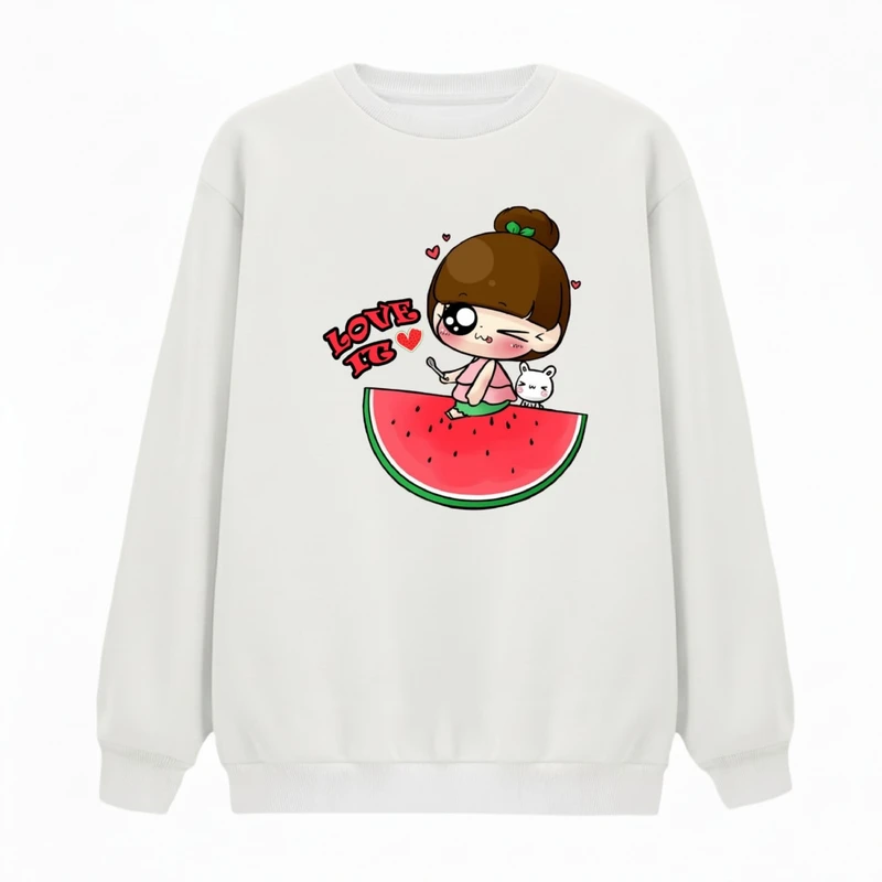 سویشرت زنانه مدل دخترک یلدایی کد v38 