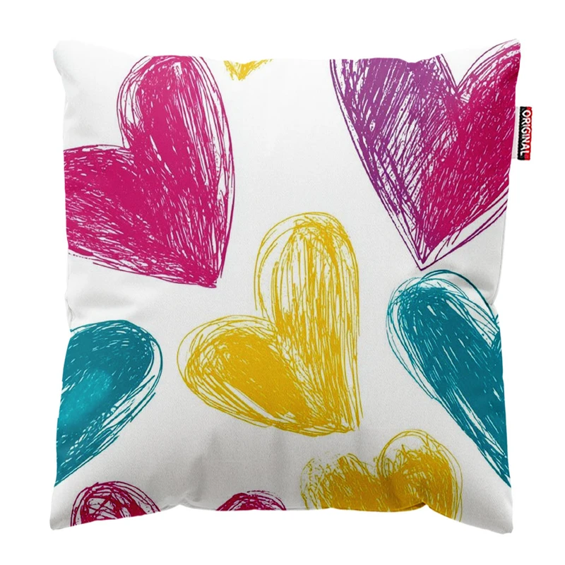کوسن پاد آفرین طرح قلب سایز 30*30 سانتی متر