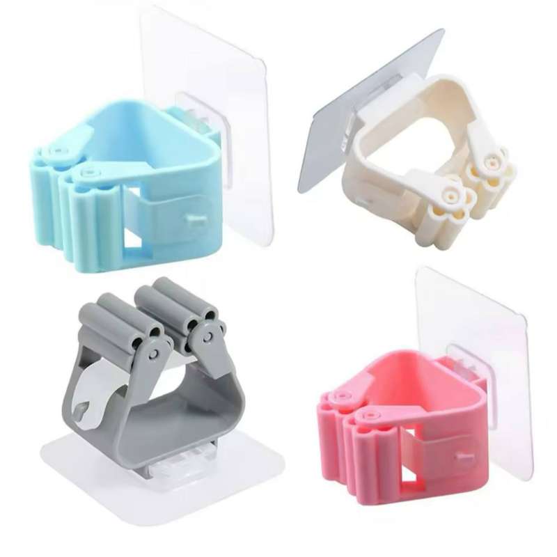 گیره نگهدارنده جارو و تی مدل غلطکی مجموعه 4 عددی