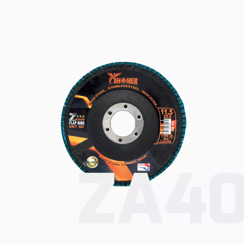 سنباده فلاپ دیسک شومر مدل P40 کد 11.5