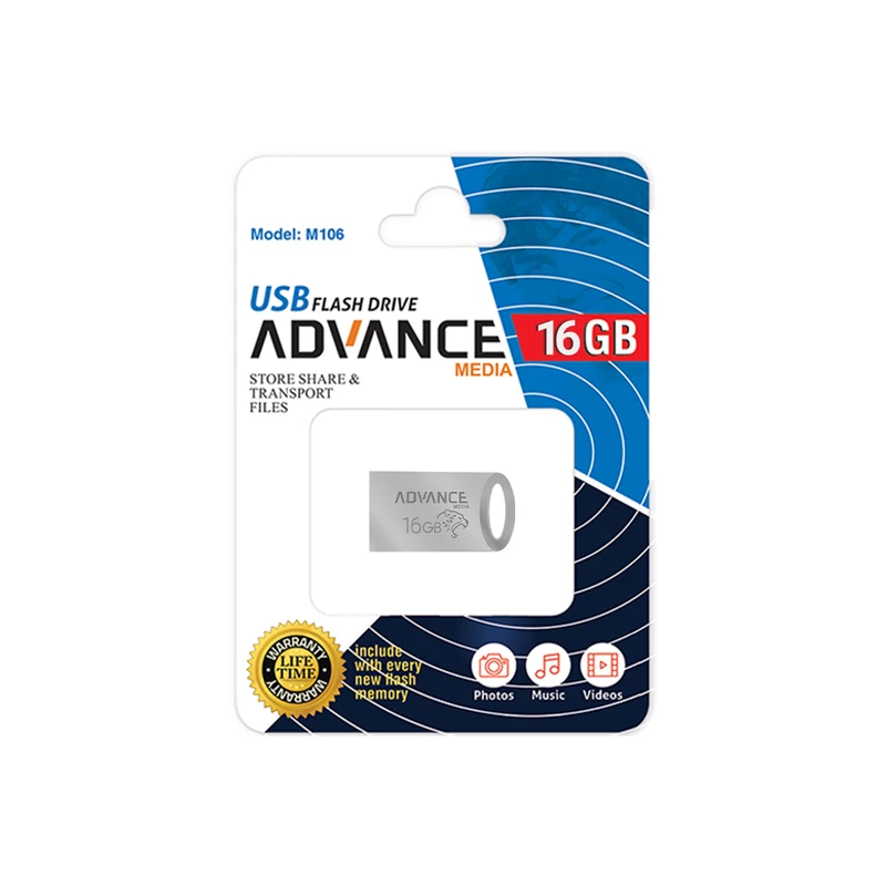 عکس شماره 2 : فلش مموری ادونس مدل m-106 ظرفیت 16 گیگابایت با رابط usb