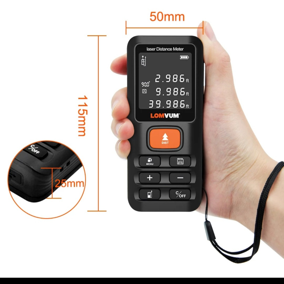 متر لیزری لام وم مدل LV-B/ LV56 متر لیزری لام وم مدل LV-B/ LV56