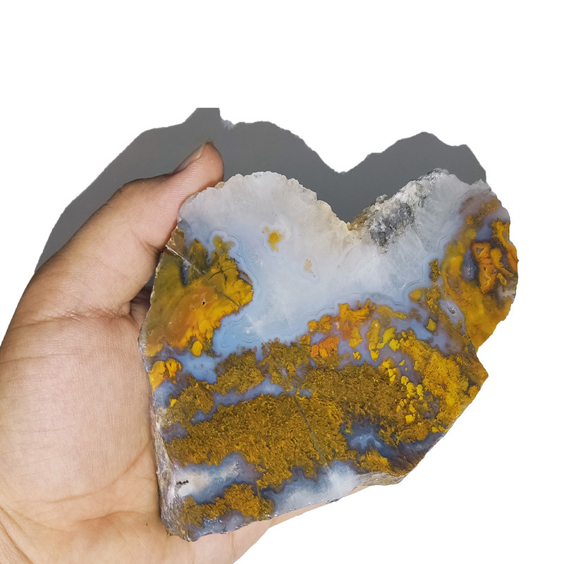 سنگ راف عقیق مدل شجرمنظره  کد m7