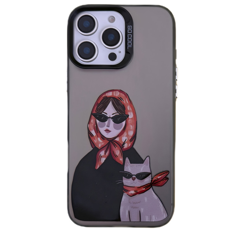 کاور مدل so cool طرح دختر و گربه مناسب برای گوشی موبایل اپل Iphone 11