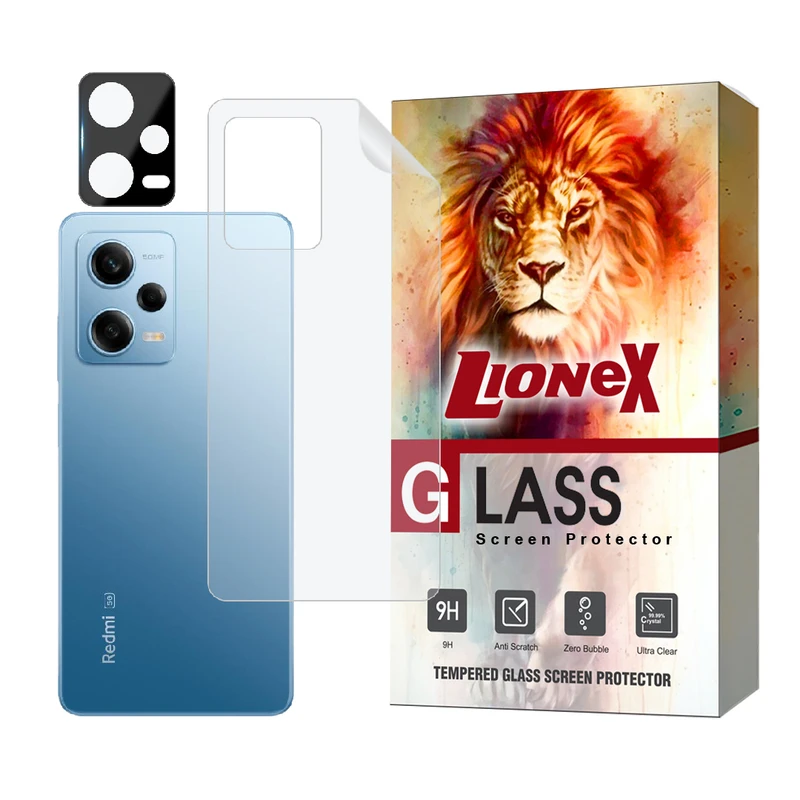 محافظ پشت گوشی لایونکس مدل MTBFULL مناسب برای گوشی موبایل شیائومی Redmi Note 12 5G / Poco X5 به همراه محافظ لنز