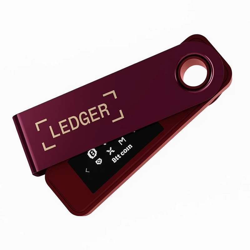 کیف پول سخت افزاری لجر مدل نانو اس پلاس طرح Crimson Magenta کیف پول سخت افزاری لجر مدل نانو اس پلاس طرح Crimson Magenta