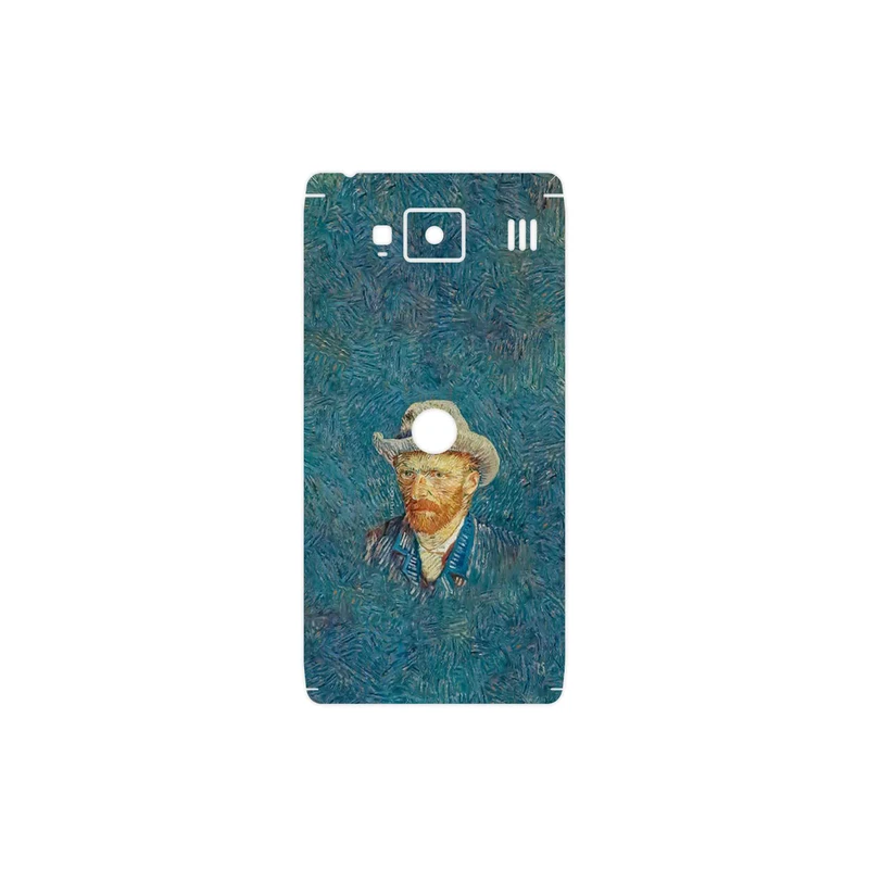 برچسب پوششی ماهوت مدل Self portrait with a gray felt hat مناسب برای گوشی موبایل موتورولا Droid Razr HD