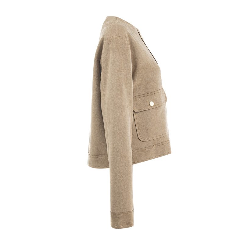 کت زنانه سرژه مدل 230153 رنگ کرم