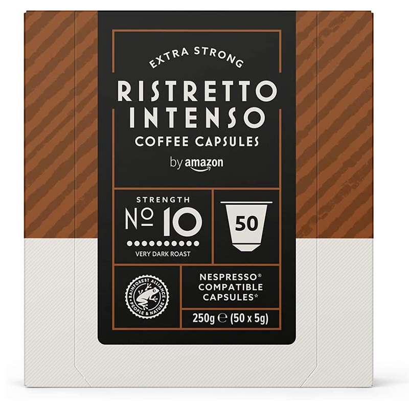 کپسول قهوه ریسترتو اینتنسو آمازون بسته 50 عددی