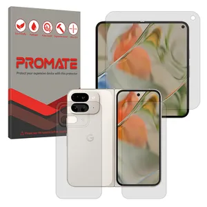 Promate Resistant model Matte screen protector suitable for Google Pixel 9 Pro Fold mobile phone along with back protector