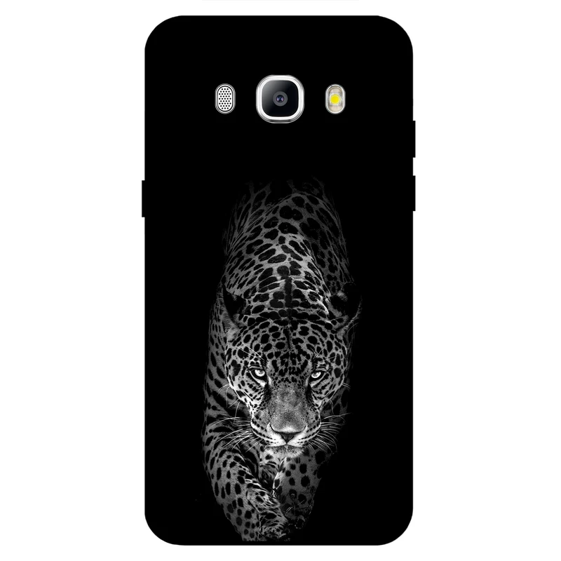 کاور مگافون طرح پلنگ مدل 1879 مناسب برای گوشی موبایل سامسونگ Galaxy J510 / J5 2016       