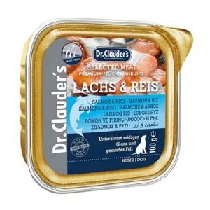 کنسرو غذای سگ دکتر کلادر مدل پته طعم ماهی و برنج وزن 100 گرم