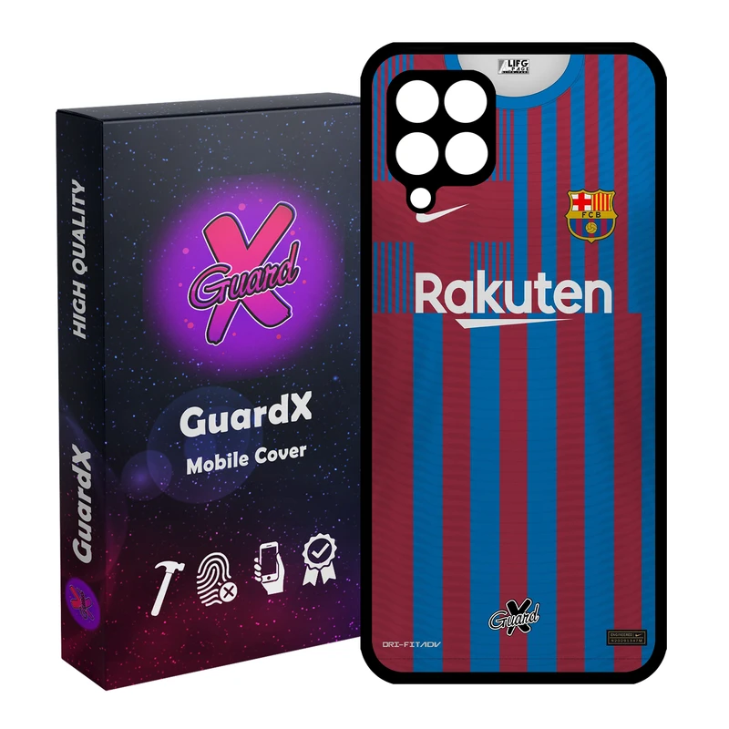 کاور گارد ایکس طرح بارسلونا مدل Glass50359 مناسب برای گوشی موبایل سامسونگ Galaxy A12