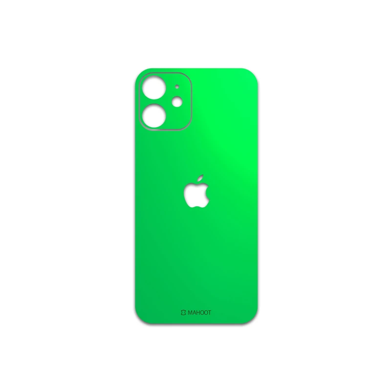 برچسب پوششی ماهوت مدل Matte-Green مناسب برای گوشی موبایل اپل iPhone 12 mini