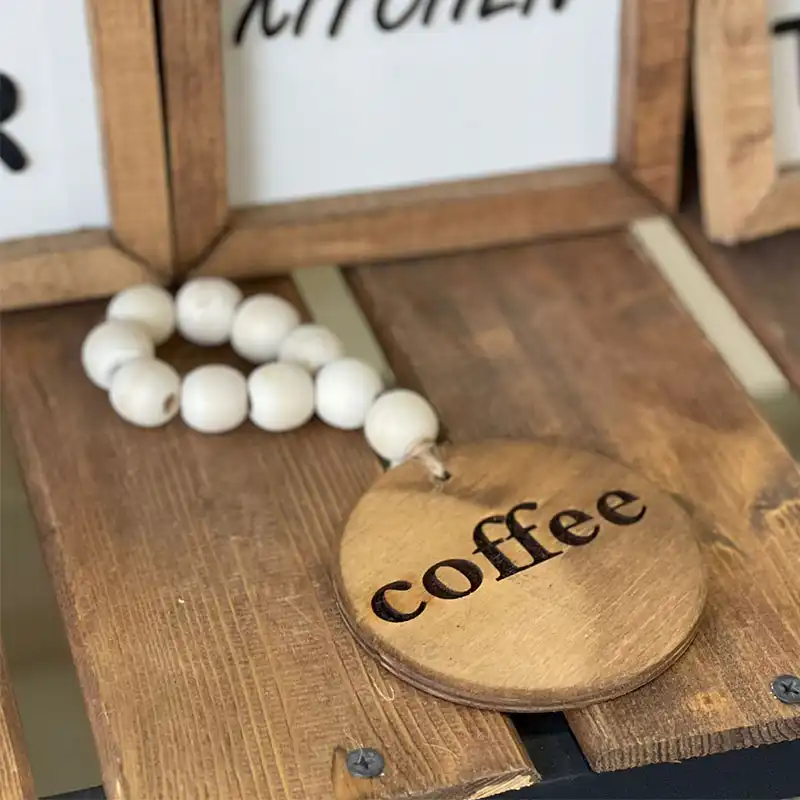 آویز تزیینی طرح مهره coffee