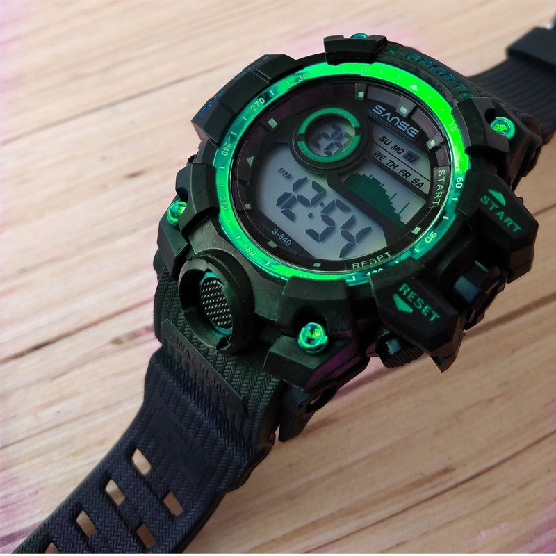 ساعت مچی دیجیتال مردانه مدل تک زمانه_019