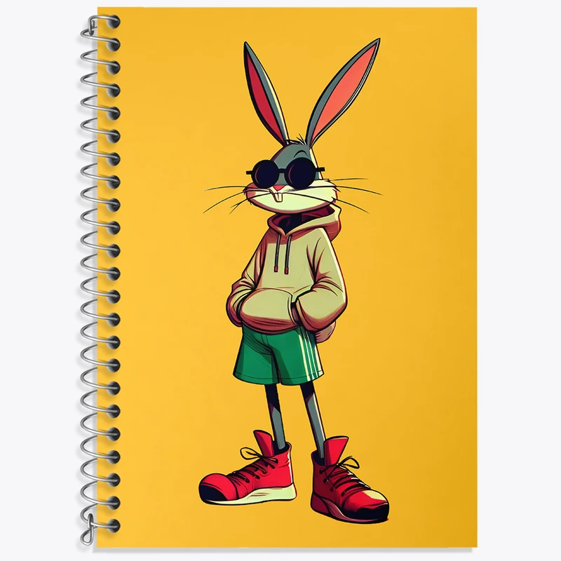 دفتر نت موسیقی 50 برگ خندالو طرح باگز بانی کد N5749