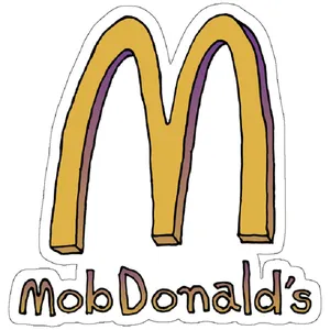 استیکر لپ تاپ مدل MobDonald