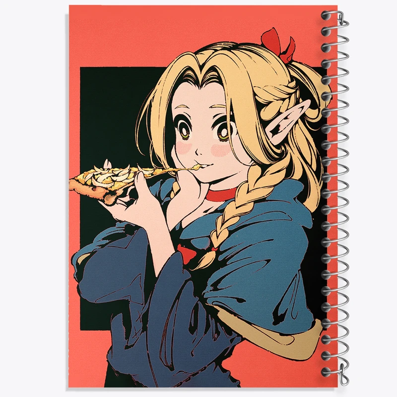 دفتر ژورنال نویسی 50 برگ خندالو مدل نقطه ای طرح مارسیل انیمه خوشمزه در سیاه چال کد 35939