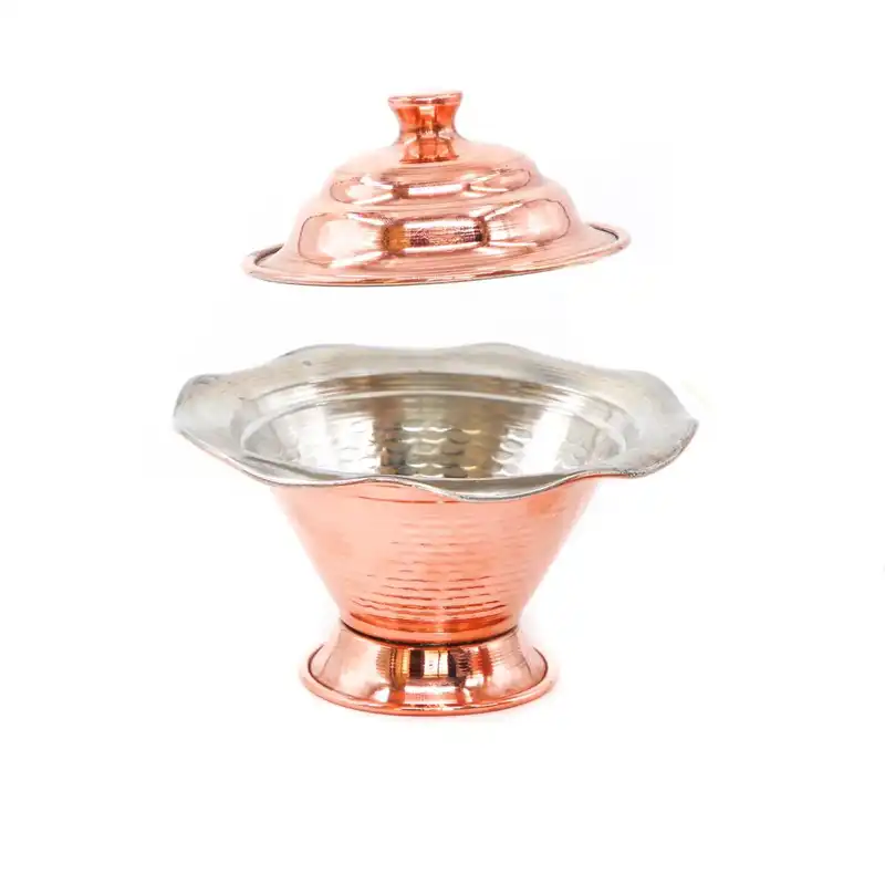 قندان مسی طرح لاله کد ma131