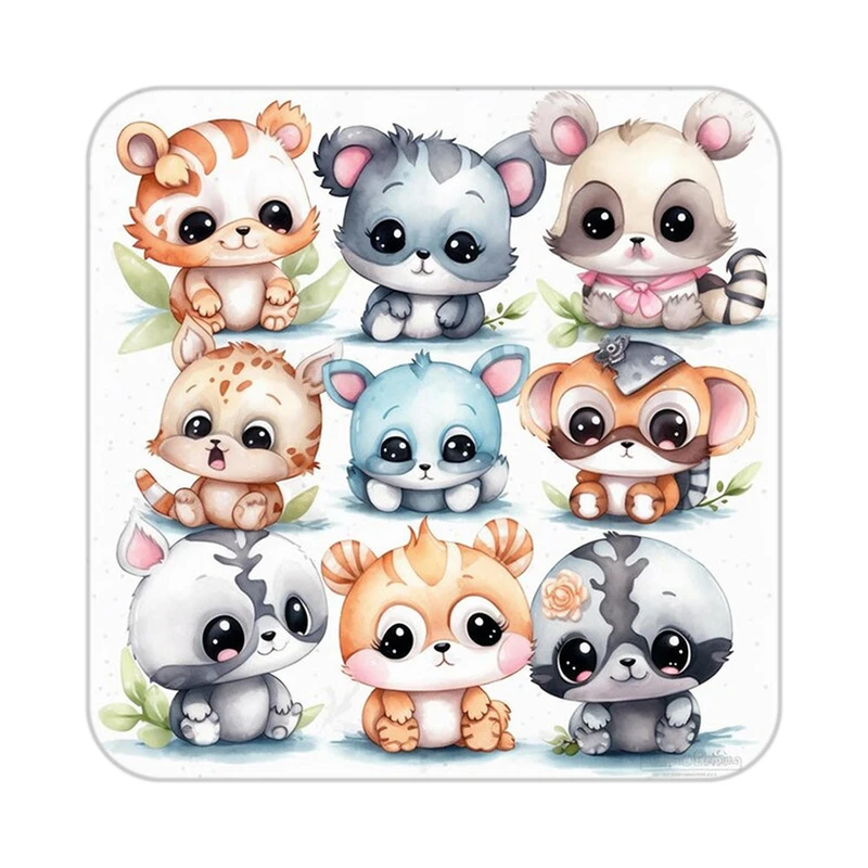 زیر لیوانی کاکتی طرح حیوانات کارتونی مدل mp28615