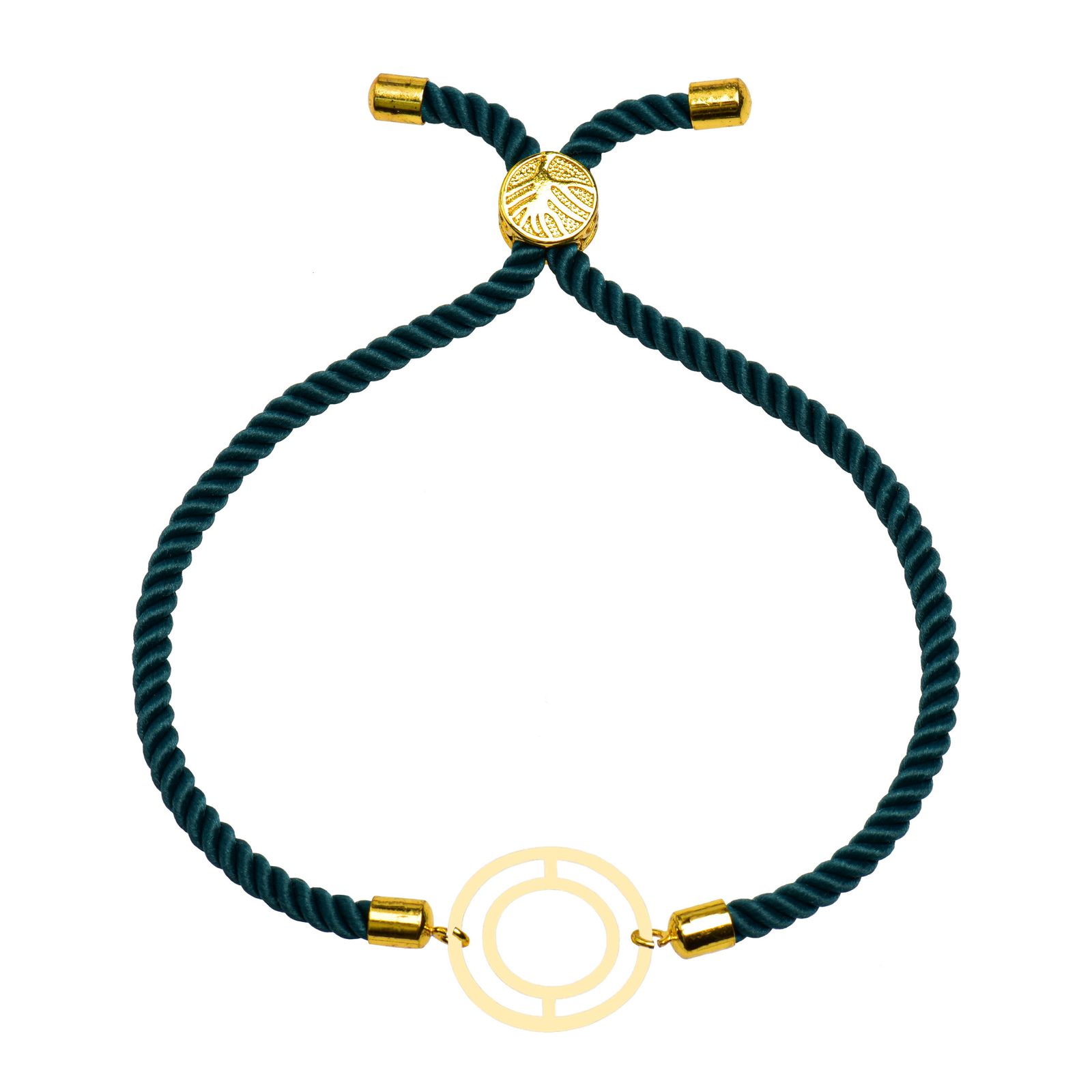 دستبند طلا 18 عیار زنانه کرابو طرح دایره مدل Kr102230 -  - 1