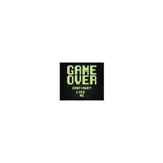 استیکر لپ تاپ لولو طرح GAME OVER میخواهید ادامه دهید؟ کد 581